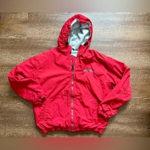 LAL vintage Coca Cola red hooded zip up jacket 90s streetwear advertising M EUC